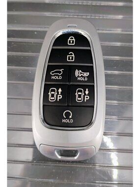 Smart Car Remote Key Fob Silver & Black With Multiple Functions